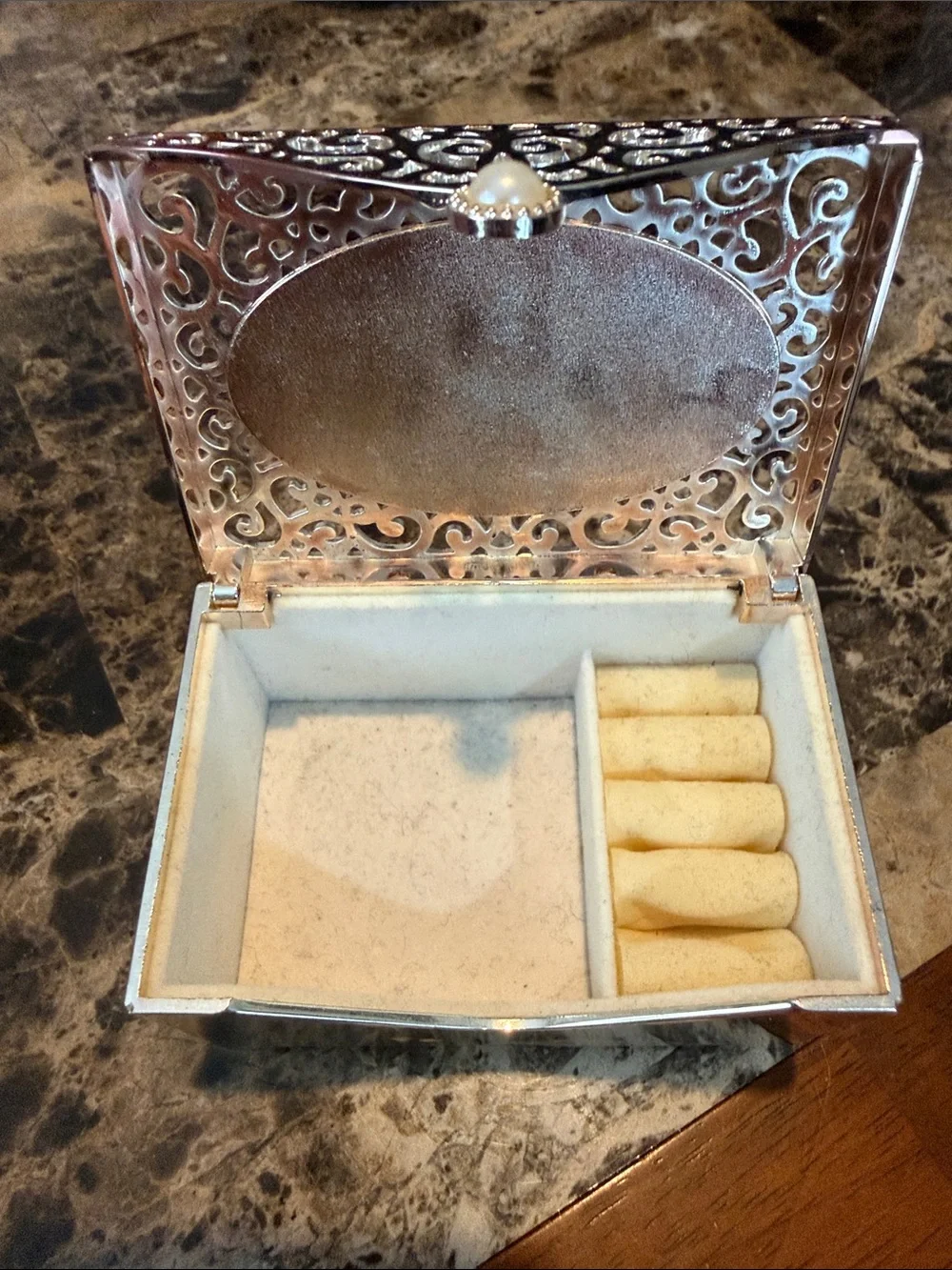 Mini Things Remembered Metal Trinket Box with Infinity (8) on Top